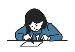 have a testのイラスト